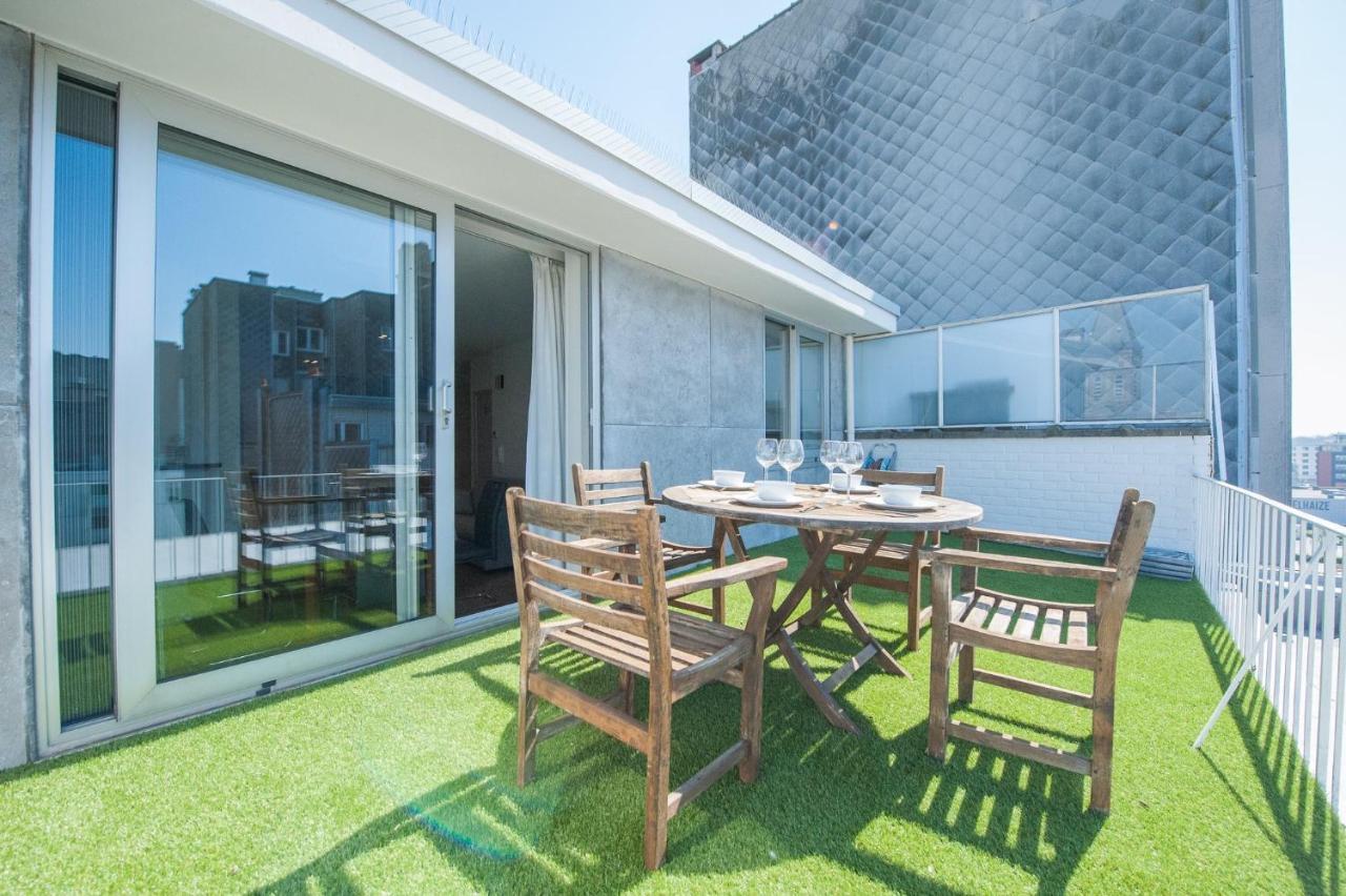 Studio Met Groot Zonneterras Centrum Oostende Bagian luar foto